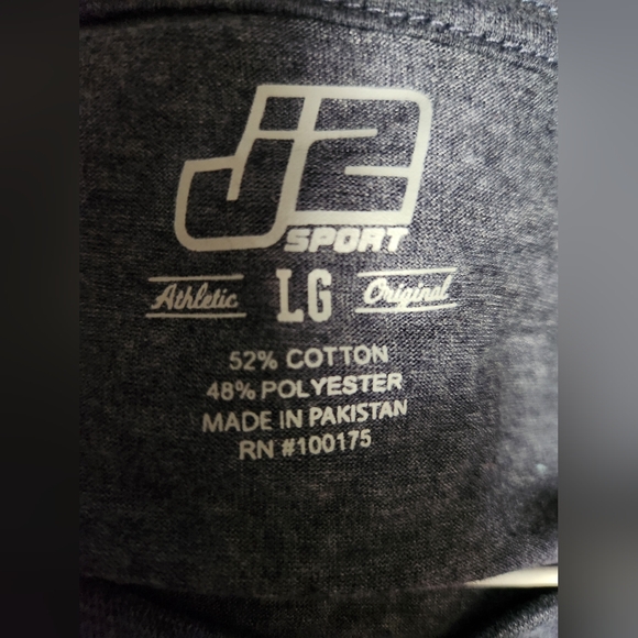 J SPORT, 2-V NECK, ATHLETIC ORIGINAL, 1 RED, 1 GRAY-LARGE ON BOTH,(SET OF 2)-NEW - Picture 9 of 13